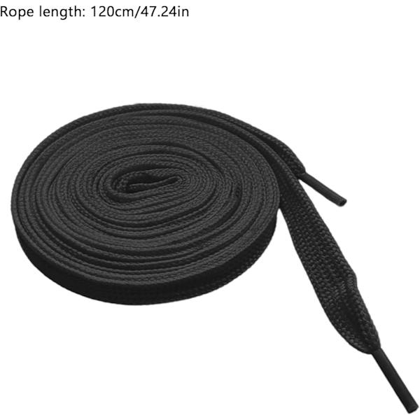 Fladt træner snørebånd - Holdbare 8mm brede sneakersnørebånd til gå- og løbesko