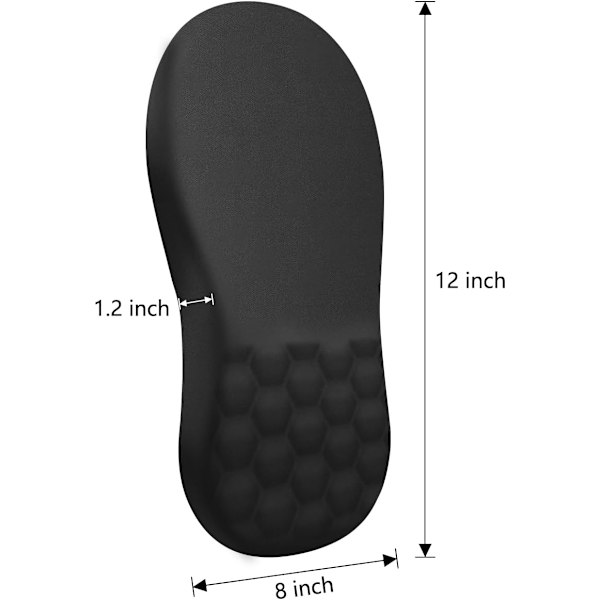Ergonomiskt handledsstöd för musmatta med massagedesign, handledsstöd i minnesskum för smärtlindring, musmatta med halkfri PU-bas, musmattor för trådlöst