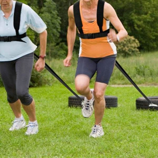 Trækhjælpemodstandssele, Justerbar trækhjælpesele, Slædesele med skulderstropper til fitness