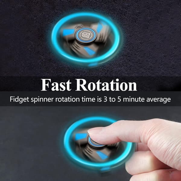 Fidget Spinner Stress Relief Skrivebordsleker Fidget Leker for Barn, Kvinner og Menn - Grå