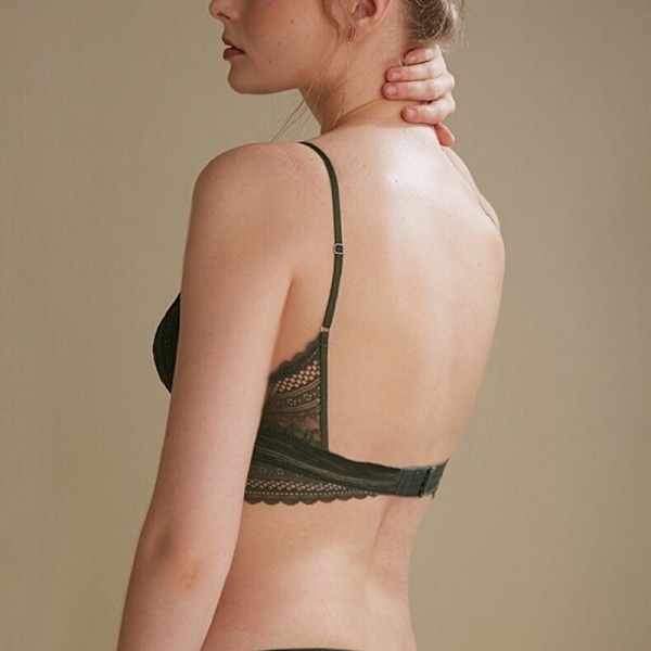 Triangel BH Set utan bygel, push-up effekt