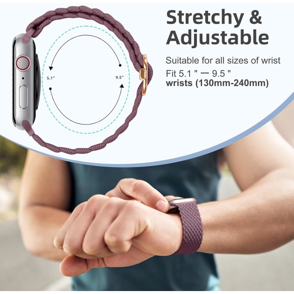 Flätat nylonband för Apple Watch