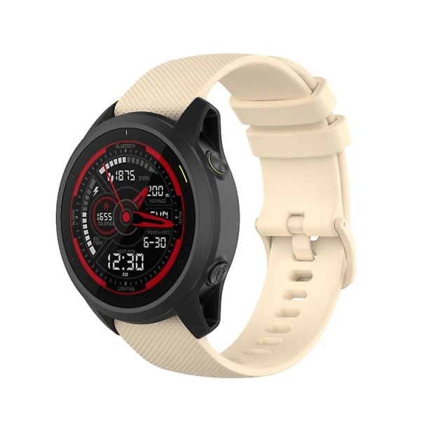 Til Garmin Forerunner 745 Small Grid Quick Release Urrem med skruetrækker NQB Beige