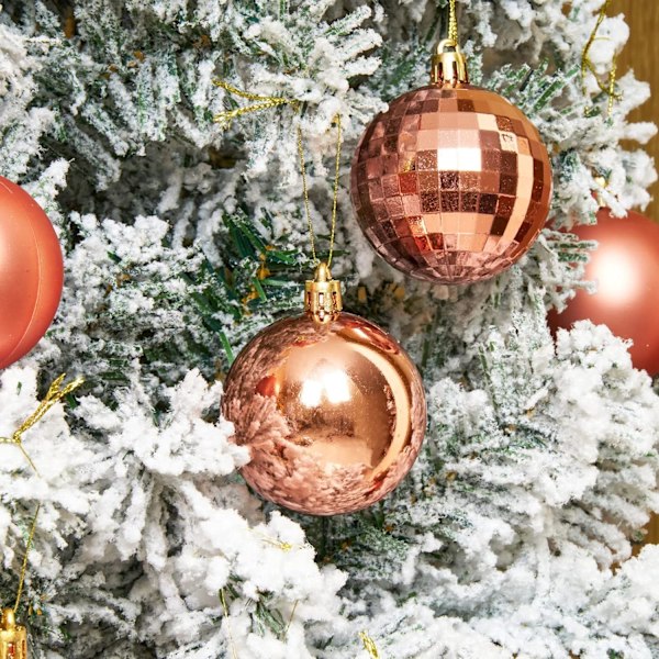 24 stk julekulepynt til jul juletre - 4 stiler uslåelig
