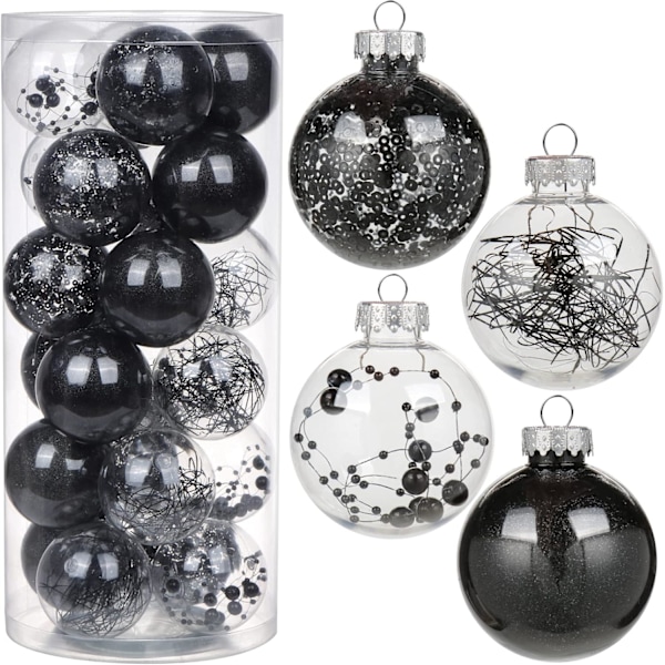 24 st julgranskulor 2,4'' krossäkra julgranskulor set