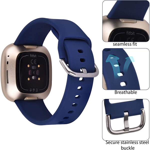 Klokke kompatibel med Fitbit Versa 4/3 /Fitbit Sense