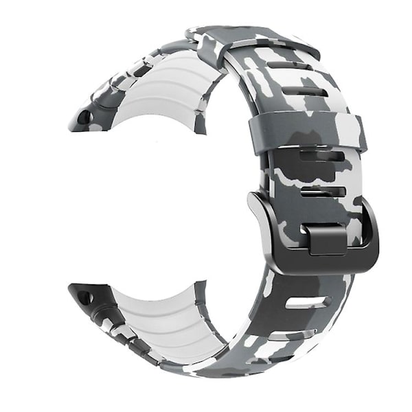För Suunto Core Tpu Printed Watch Band HXQ White Camouflage