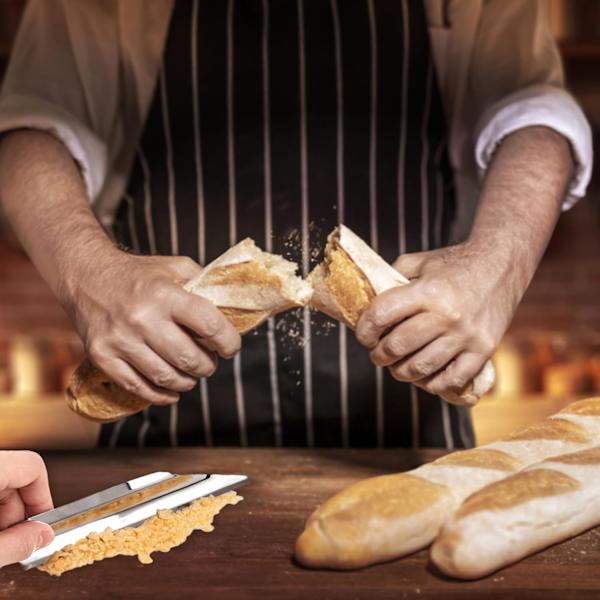 Restaurant Krummesvøbere (2 stk.) - Rustfrit Stål Krummesamlere til Køkken og Servere