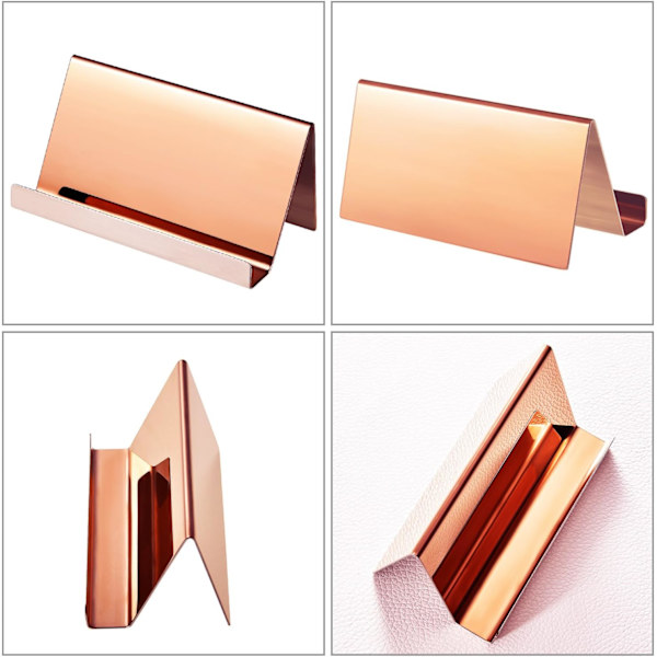 Rose Gold Rustfrit Stål Visitkort Holder