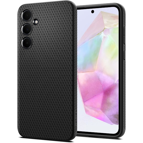 Liquid Air -suojakuori Galaxy A35 5G -puhelimelle (2024) - Mattamusta Mattamusta A35