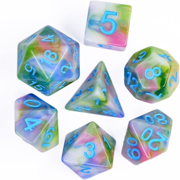 7-sidet terning. Polyhedral terning sæt til rollespil Dungeons