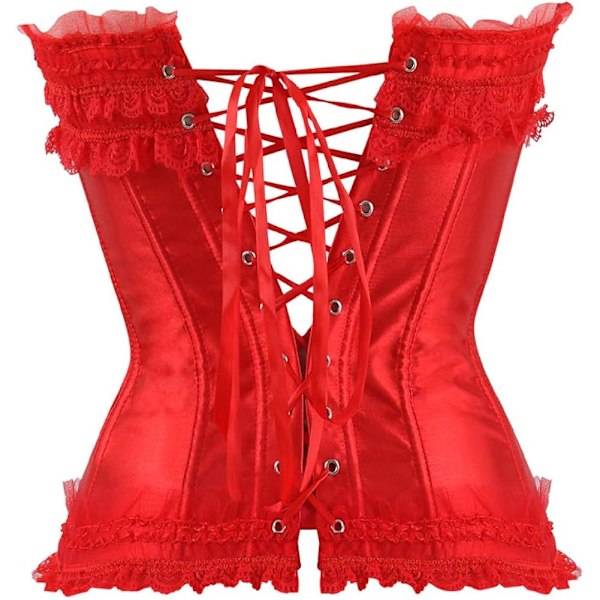 Korsett i satin med push-up-effekt