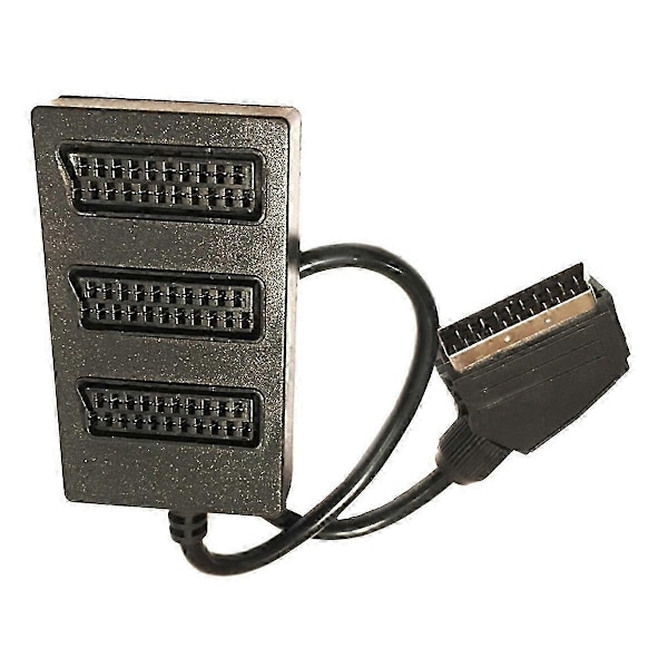 Scart 3-tie Splitter Scart Uros-Naaras Adapteri Liitin 3WAY Scaet Splitter Kaapeli Linja
