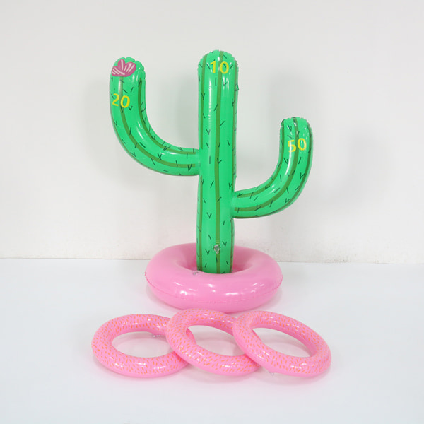 Uppblåsbar Cactus Ring Toss, gratis pump