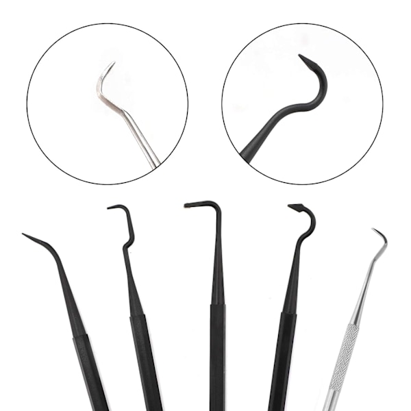 Mini Wire Brush & Pick Kit - 9 deler for rengjøring av sveiseslagg og rust