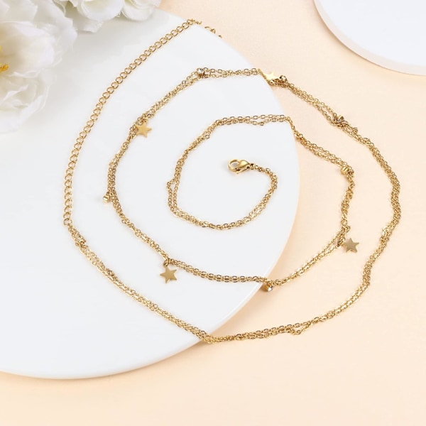 18K guldpläterade midjekedjor Body Chain för kvinnor
