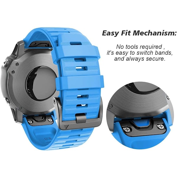 22mm klockarmband för Fenix 6, Fenix 5, Forerunner 935 och mer