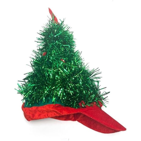 30 Watt Tinsel Tree Visor Hat for Holiday Season | Fun Head Prop for Season's