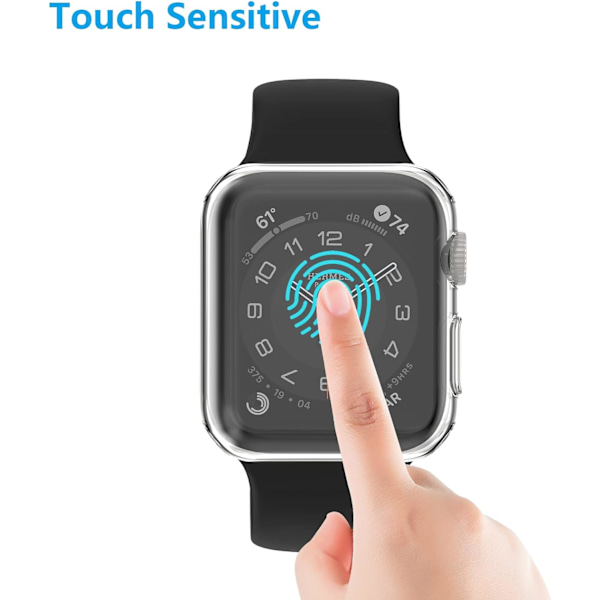 Etui til Apple Watch Series 6 /SE/Series 5/Series 4 Skærmbeskyttelse