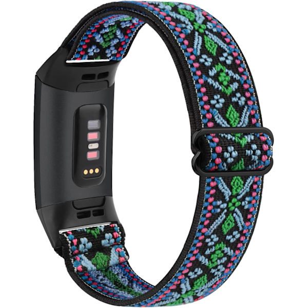 Nylon til Fitbit Charge 4/3 (kompatibel) - Justerbar sportsrem
