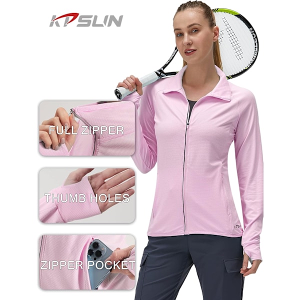Kvinders UPF 50+ UV Solbeskyttelse Tøj Langærmet Sports Vandreture Shirts