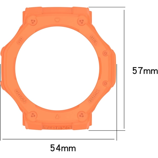 3-pak Etui Kompatibelt med Amazfit T-Rex 3 Ur Etui Cover Slankt Designer Cover Beskyttelses Armor Anti-Ridse Bezel Silikone Rem Cover Etui til Amaz