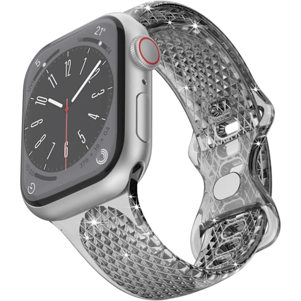 Klart band kompatibelt med Apple Watch -band 49 mm 45 mm 44 mm 42 mm