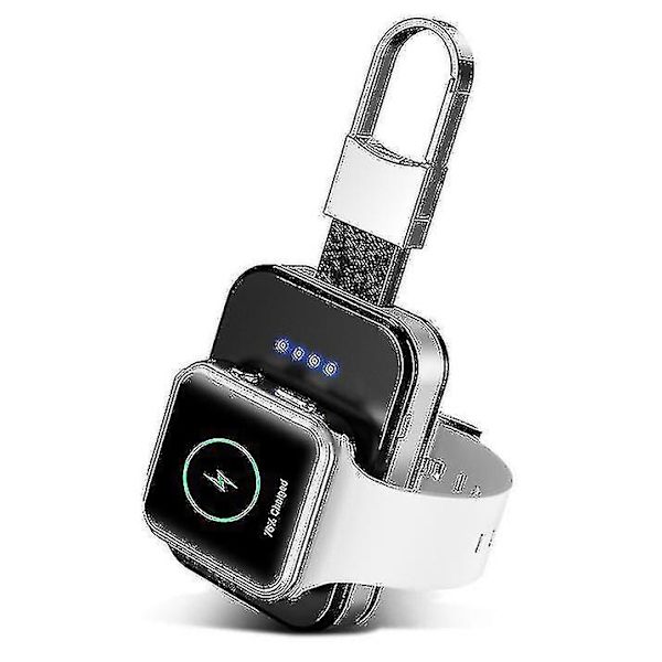 Nyckelring Apple Watch Power Bank, bärbar trådlös laddare för iwatch Series 12345