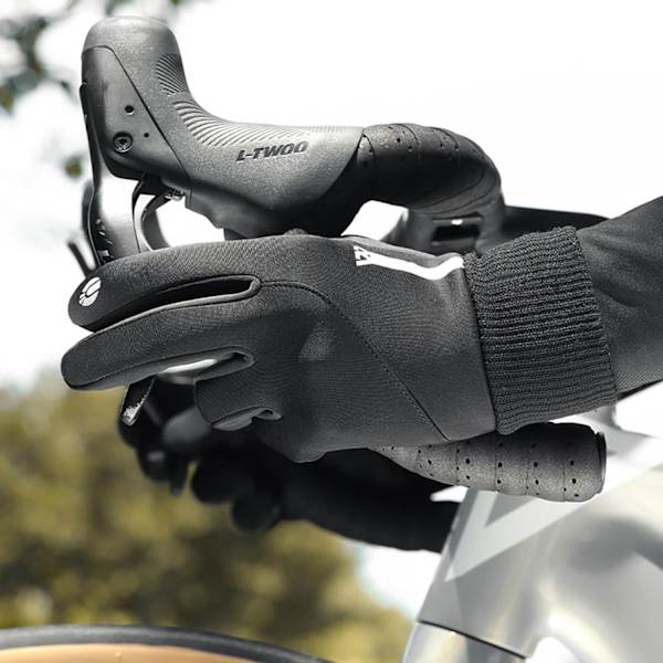 Vinter Termiske Handsker - Touchscreen Vinter Varme Handsker | Cykelhandsker, Reflekterende Vindtætte Cykelhandsker til Kvinder og Mænd, Vandring, Løb, Cykling,