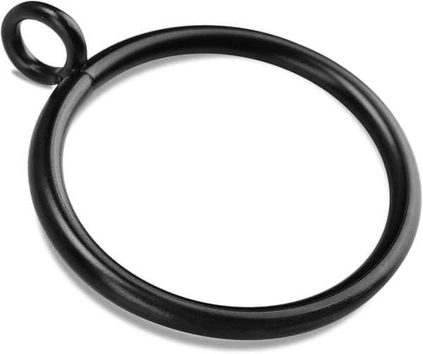 40 sorte gardinringer, gardinringer med malje som passer til gardinstenger på opptil 3,2 cm (3,8 cm draperingsringer)