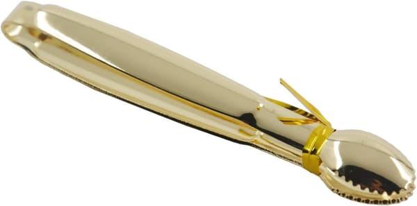 Gullbelagte Mini Serveringsklyper, 10 cm Sukkerbitklyper, Mini Isklyper i Rustfritt Stål, Sett med