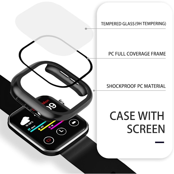 3-pack för Verizon Gabb WZ21 Watch Screen Protector Case, All Around