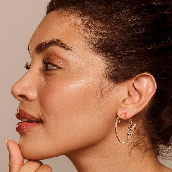 Hoop Øreringe 14K Ægte Guldbelagt Store Hoop Øreringe 30mm Hypoallergen Peter