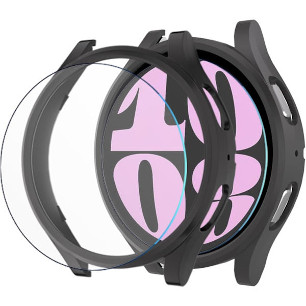 [2-pak] Etui til Galaxy Watch 6 40mm, hård PC Ultra-tynd beskyttende