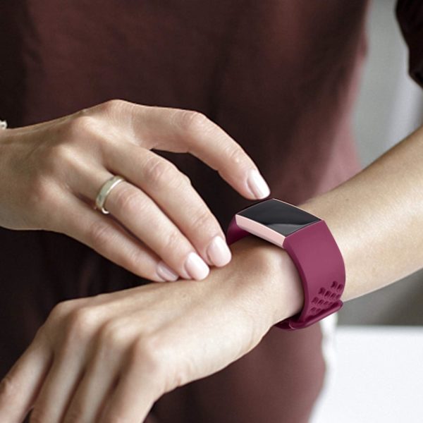 Kompatible remmer for Fitbit Charge 3 og Charge 4 - Pustende silikonbånd