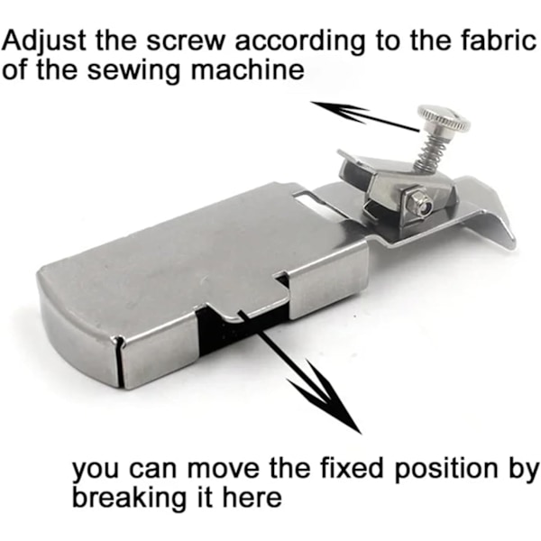 Magnetisk sømguide for symaskiner - Quilting og søm (1 stk, sølv)