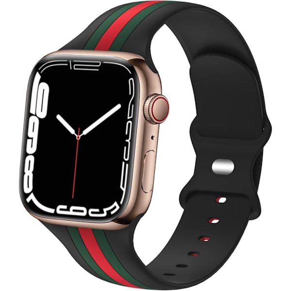 Designer sportband kompatibel med Apple Watch Band 42 mm 44 mm 45 mm