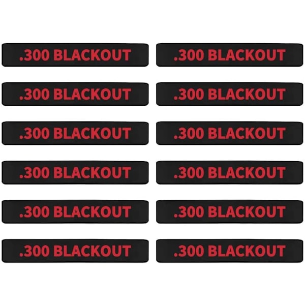 300 Blackout Magazine Marking Bands - 12 Pack