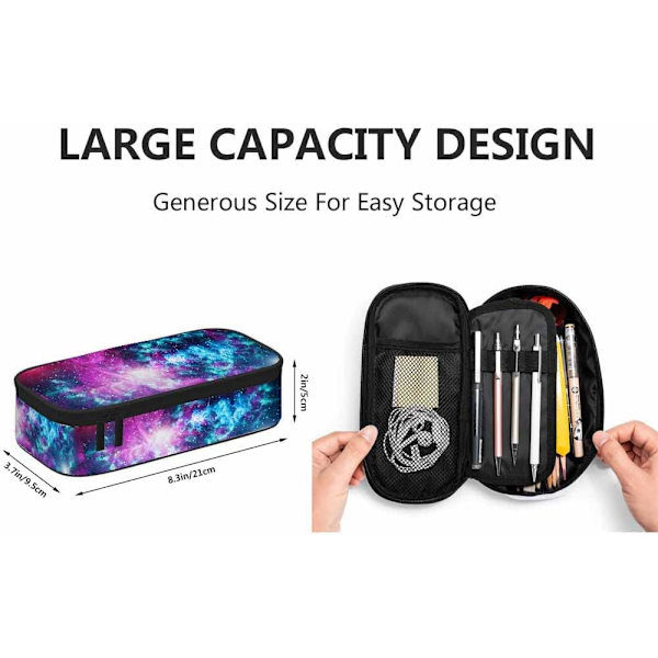 Glxies Spce n Bg Universe Blck Holes Elements Lrge ncil Cse Big Cpcity ncil Pouch ncil Holder MultiColor-40 MultiColor-A40
