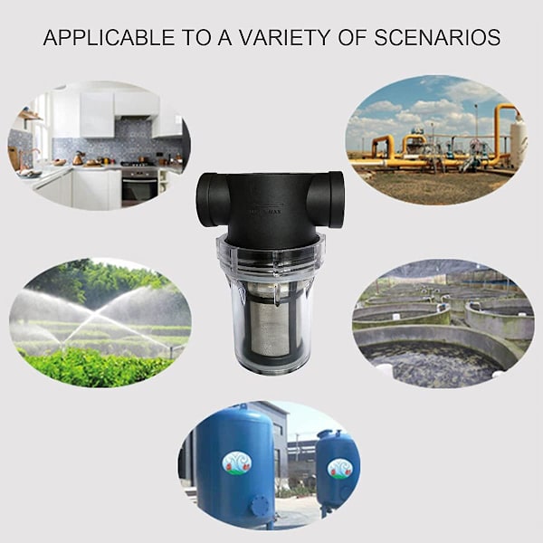 3/4\" Hunn NPT In-Line Sil, Hage Slange Sediment Filter