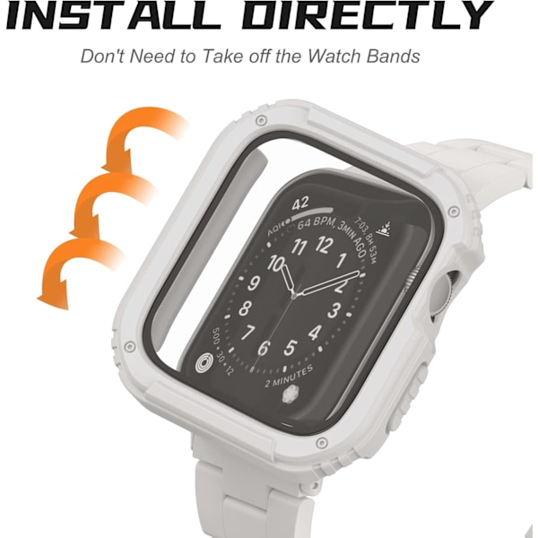 2-pak robust deksel som er kompatibelt med Apple Watch