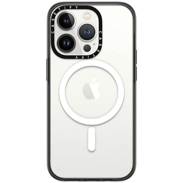 Kompakt iPhone 14 Pro Cover [2X Militær Standard Faldtestet / 1,2 m Faldsikring/Kompatibel med Magsafe] - Klar Sort Klar Sort iPhone 14 Pro