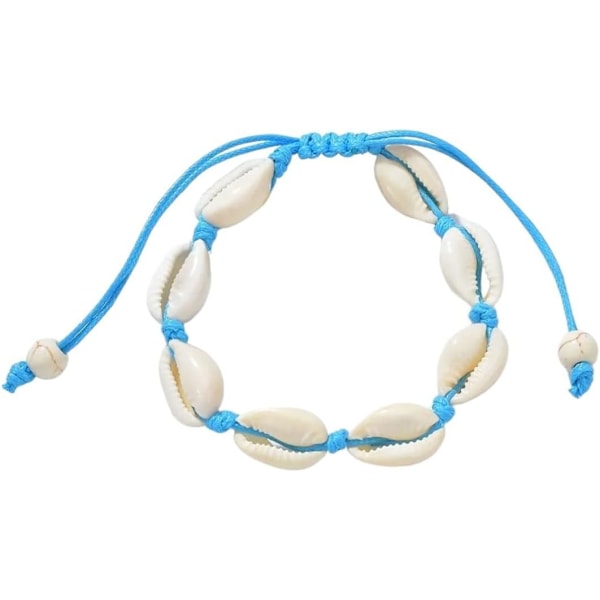 Nye naturlige skjellkonk tau ankler for kvinner fot smykker sommer strand barfot armbånd ankel på ben for kvinner