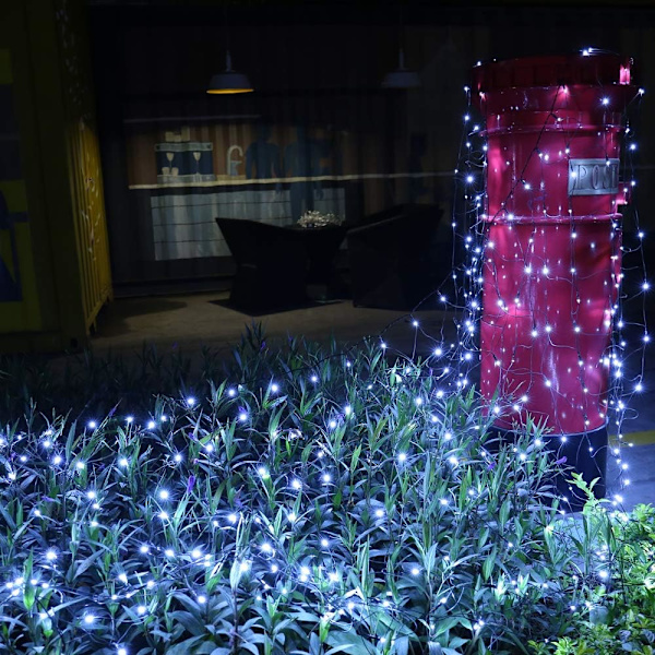12ft x 5ft 360 LED Julnätljus, 8 lägen Vattentät med timer Lågspänning Anslutningsbara Nätljus för träd, buskar, Shurb, trädgård,