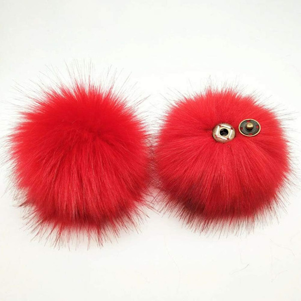 Fuskpäls Pom Poms för Mössor, Halsdukar, Handskar och Väskor