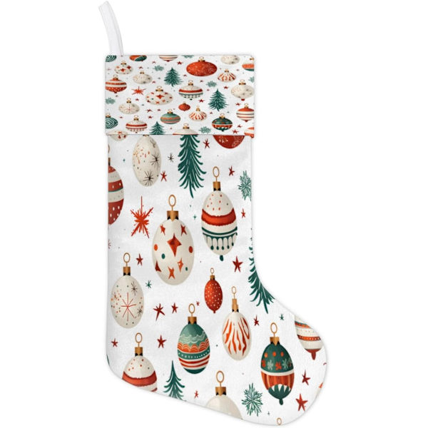 Julpynt Funny Decor Weihnachtsstrumpf Present Holder Holiday Xmas Strumpor Sockor för Familj Dekoration Hängande Ornament Party, 45 x 19,8