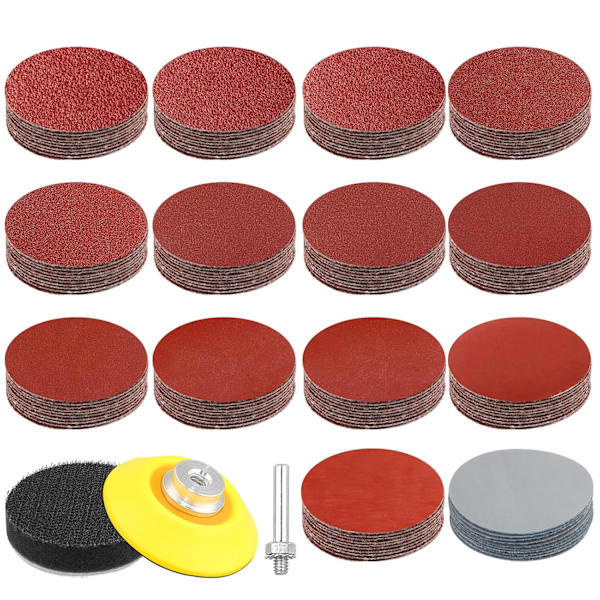 140 st Sandpapper Set 60-3000 Grit Sandpapper Diskar Kit