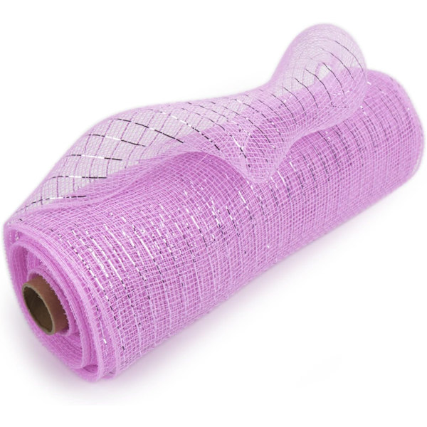 Dekorativt netbånd 10 tommer x 30 fod (10 meter), polynetbånd med