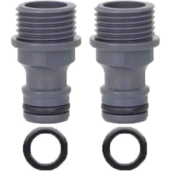 Hageslangekranadapter - ABS gjengeadapter