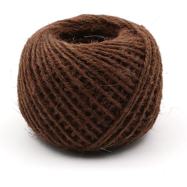 54 meter farverig rustik jute reb natur jute snor hamp reb julepynt